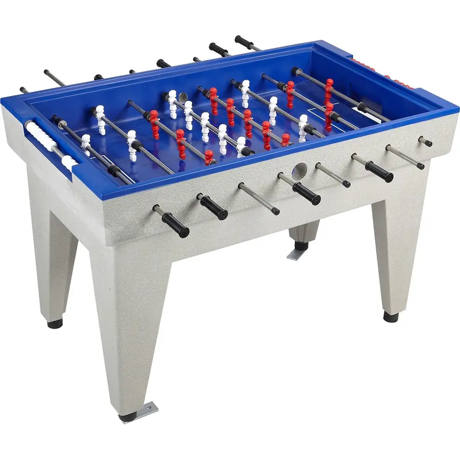 Fotballspill i polymerbetong | Blå Utendørs fotballspill | Foosball 