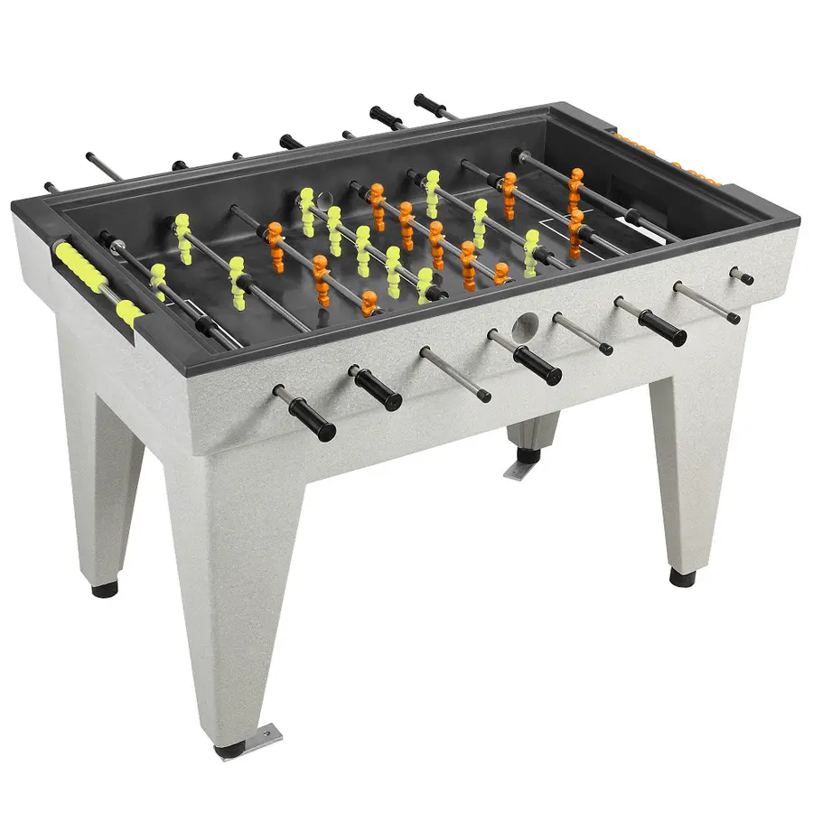 Fotballspill i polymerbetong | Grå Utendørs fotballspill | Foosball 
