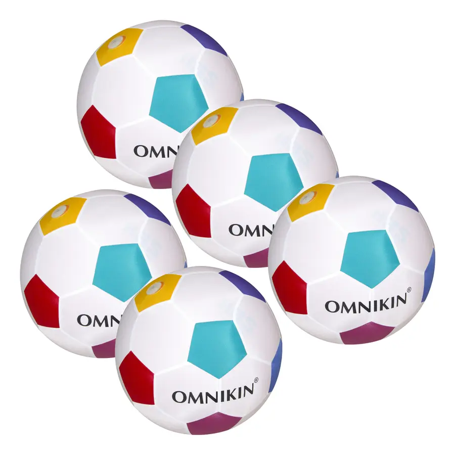Omnikin® fotball 36 cm | 5 stk. Pakke med 5 superlette fotballer 
