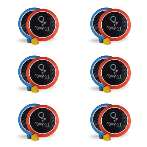 Ogo Sport Disksett - 12 plater 6 baller 6 sett | Ballspill til fritid og skole