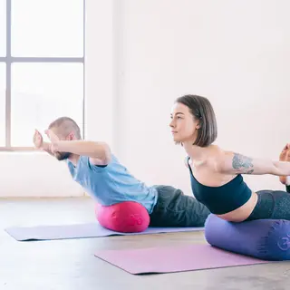 Yoga-Mad Evolution Yogamatte - 12 matter 183 x 61 x 0,4 cm | Bl&#229;