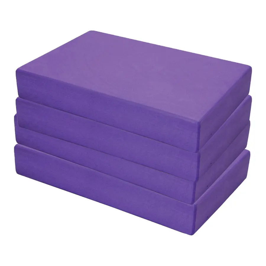 Yogablokker i EVA skum - 20 stk. 305 x 205 x 50 mm | Lilla 