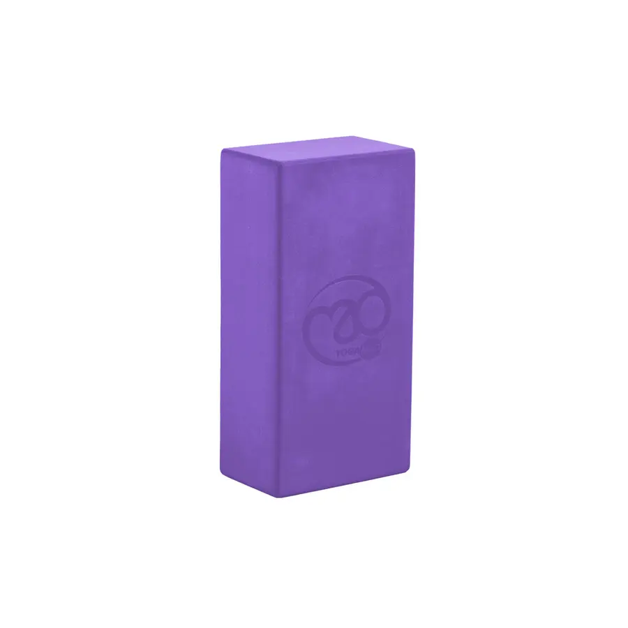 Yogablokk i EVA skum 220 x 110 x 70 mm | Lilla 
