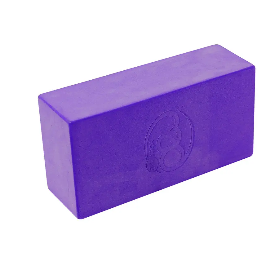 Yogablokk i EVA skum 220 x 110 x 70 mm | Lilla 