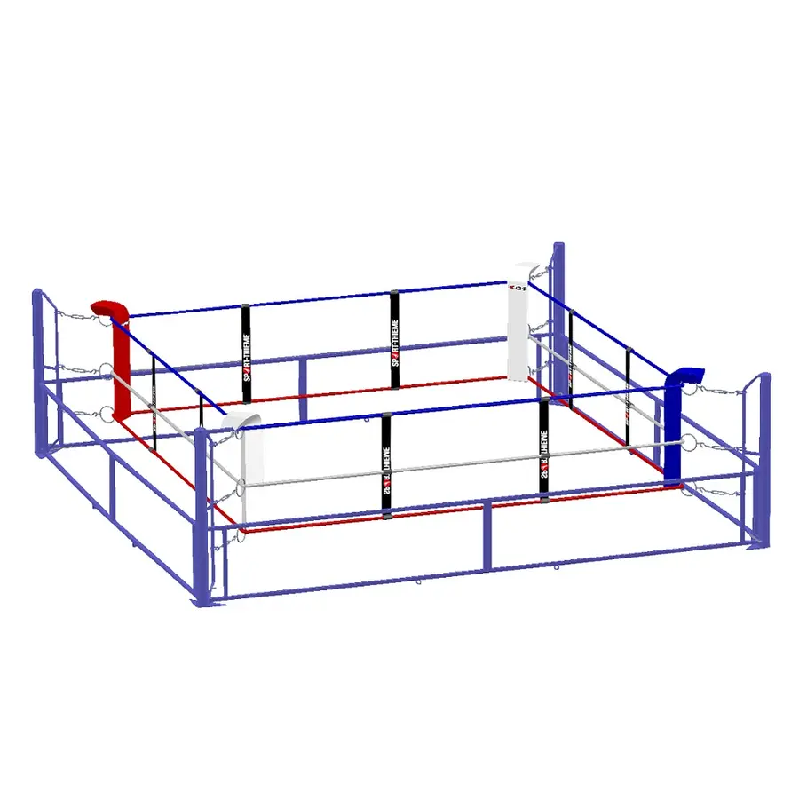 Boksering, sammenleggbar 6x6 m For Idrettshaller | Treningssenter 