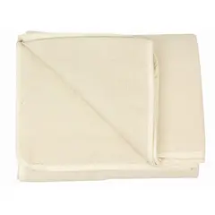 Pledd i h&#229;ndvevet bomull Yogapledd | Naturfarget | 200x150 cm