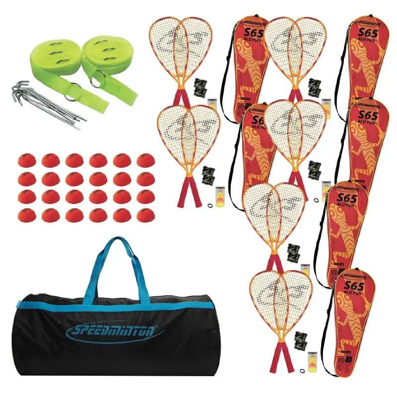 Speedminton Sett Skole for 12 spillere Startsett for ungdom og voksne 