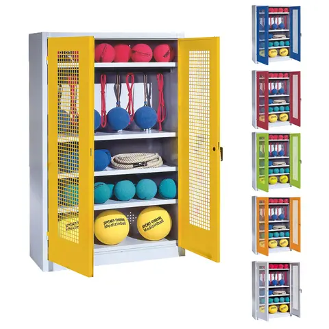 Oppbevaringsskap type 2 | Knaggrekke Perforerte d&#248;rer | 193x156 cm