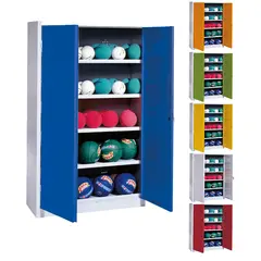 Oppbevaringsskap type 3 | 5 hyller Fløydører | 193x156 cm