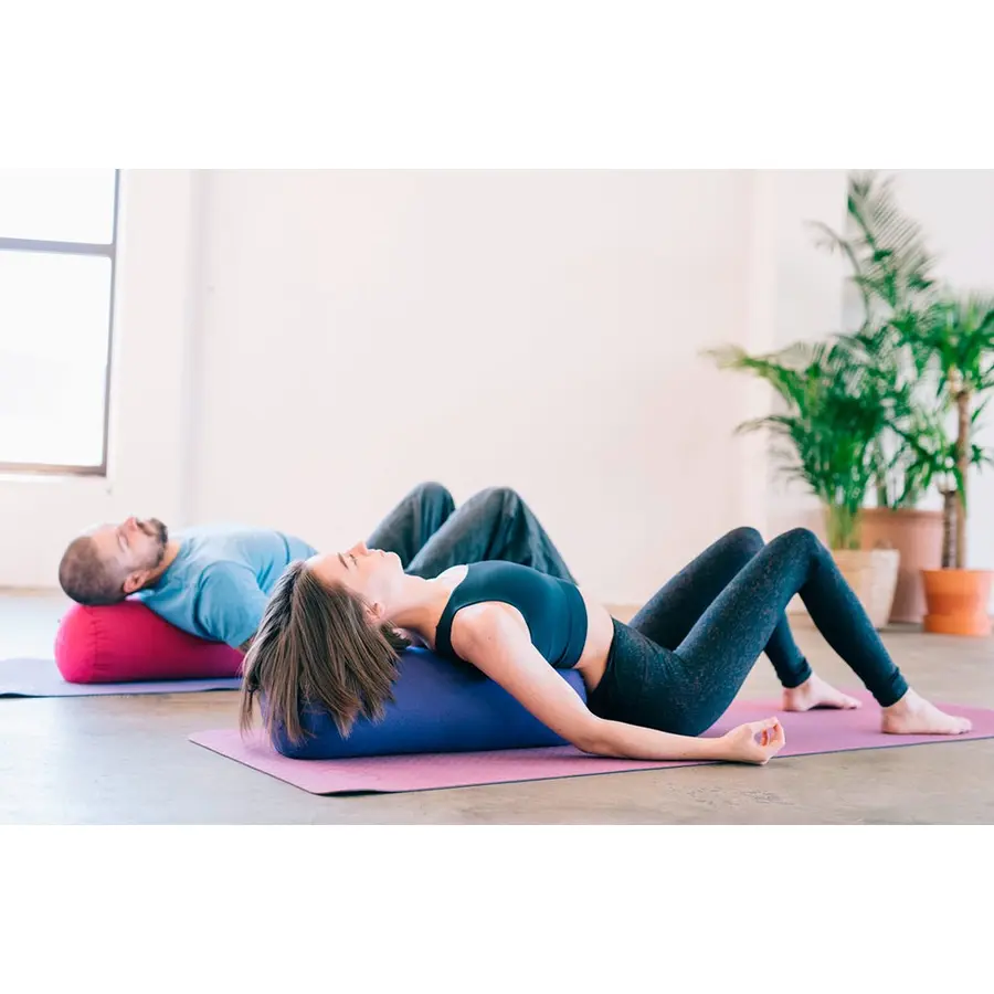 Yogabolster Blå Gir støtte og stabilitet 