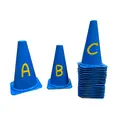 Markeringskjegler med bokstaver | 23 cm 26 kjegler med bokstaver A-Z