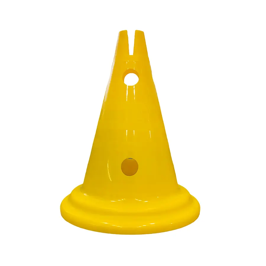 Markeringskjegle Multi med hull | 30 cm 1 stk gul kjegle 