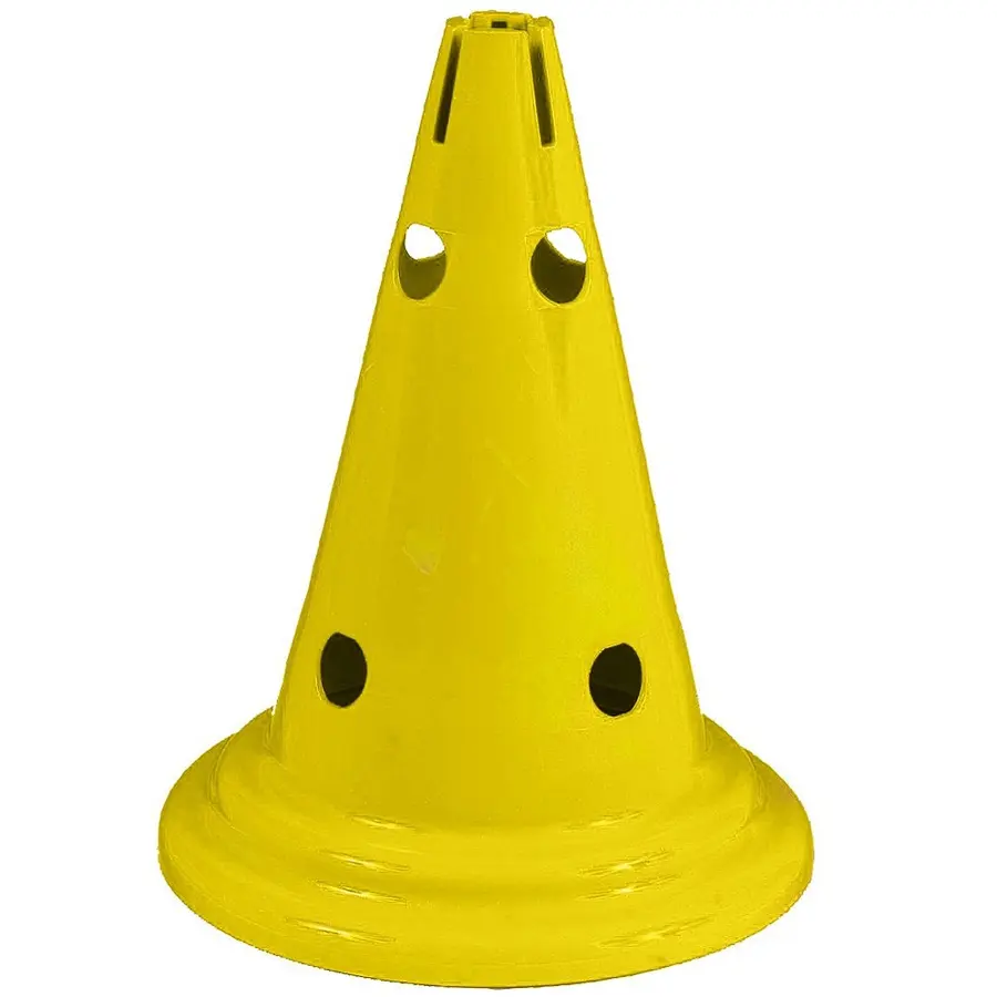 Markeringskjegle Multi med hull | 30 cm 1 stk gul kjegle 