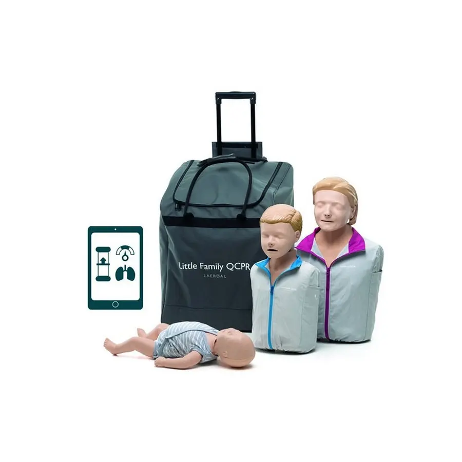 Livredningsdukker Little Family QCPR HLR - Sett med 3 dukker 