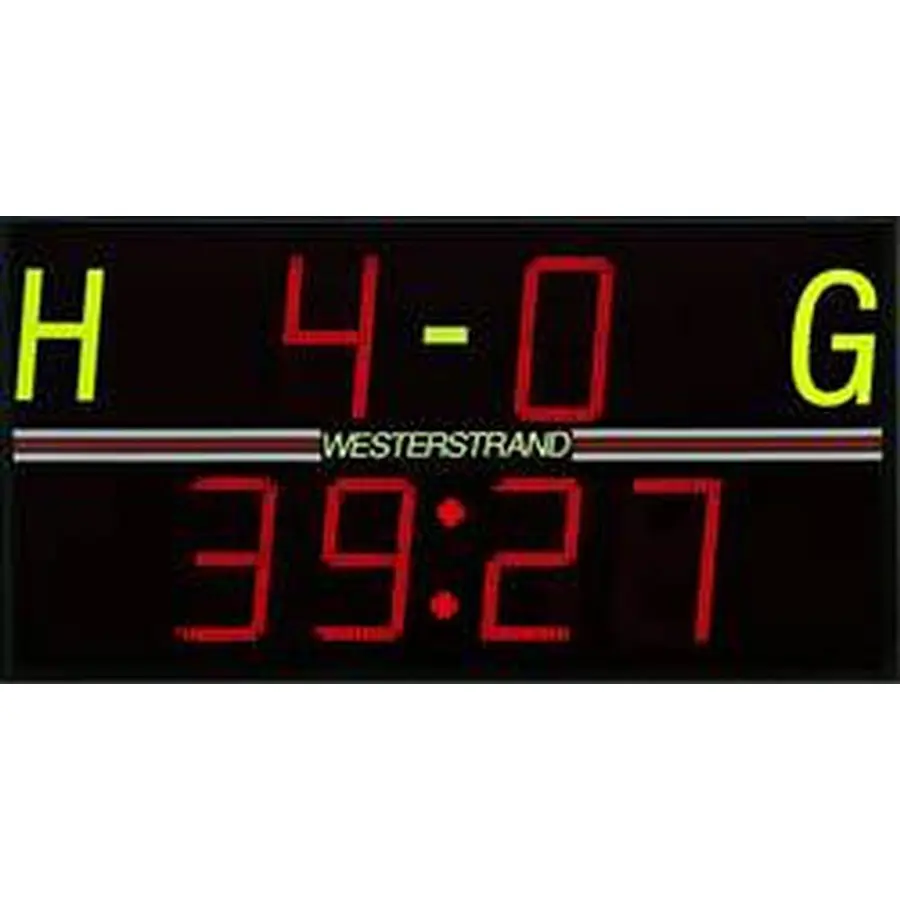 Resultattavle Scoreboard Fotball F300B Trådlås m/fjernkontroll | 170x90x11 cm 