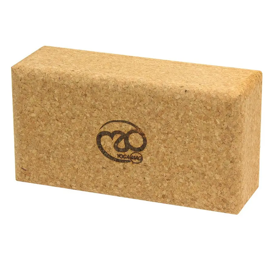 Yogablokk i kork 230  x 120  x 75 mm 