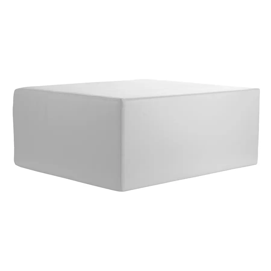 Polyskum rektangulær pute Hvit psoaspute 50x45x40 