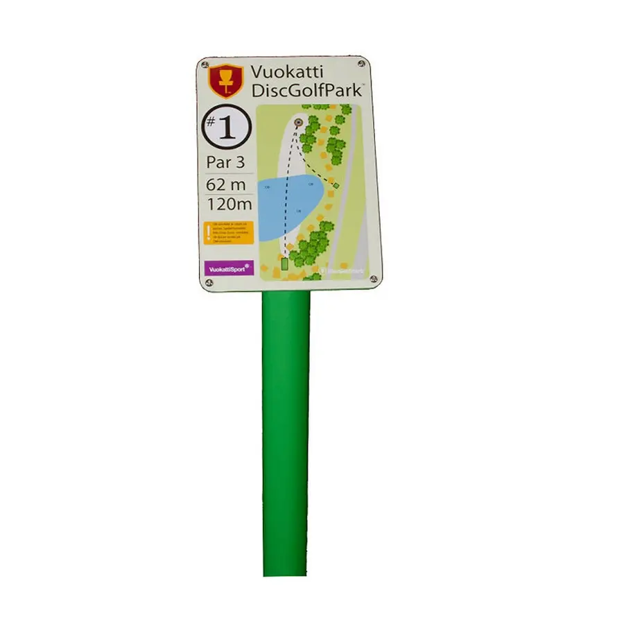 TeeSign til Frisbeegolf TeeSign oversikt uten trykk 