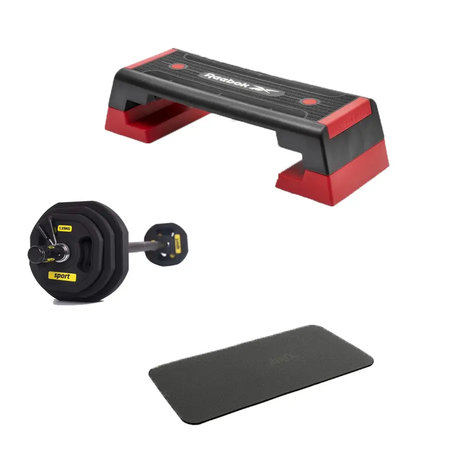 Hjemmetreningspakke Stepkasse | Body Pump Sett | Matte 