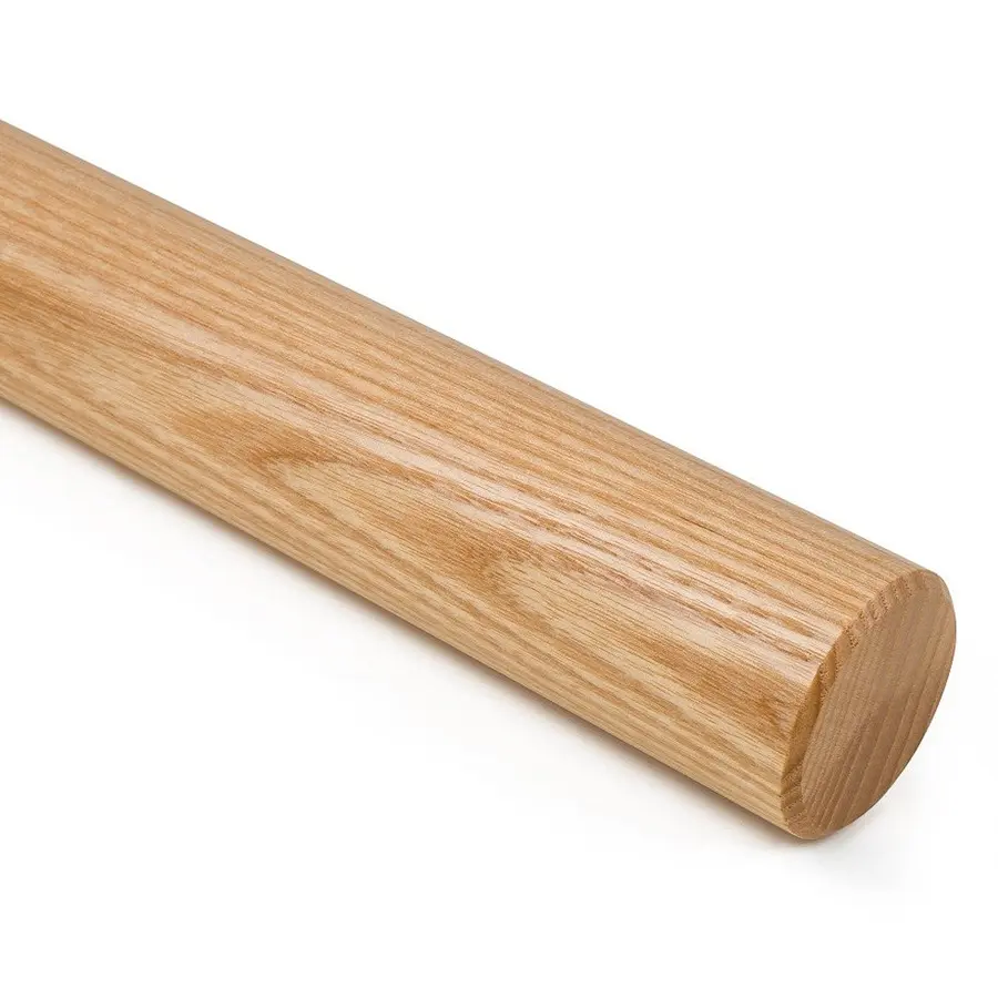 Ballettbarre Ask lakkert rund profil 40mm - Kantlinje - Lengde 300 cm 