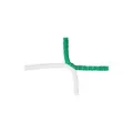 Nett 11'er fotballmål 750x250 cm 80/200 | 3,5 mm | grønt sjakkmønster