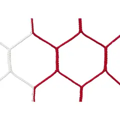 Nett 11'er fotballmål 750x250 cm 80/200 | 3,5 mm | hexagon | rød/ hvit