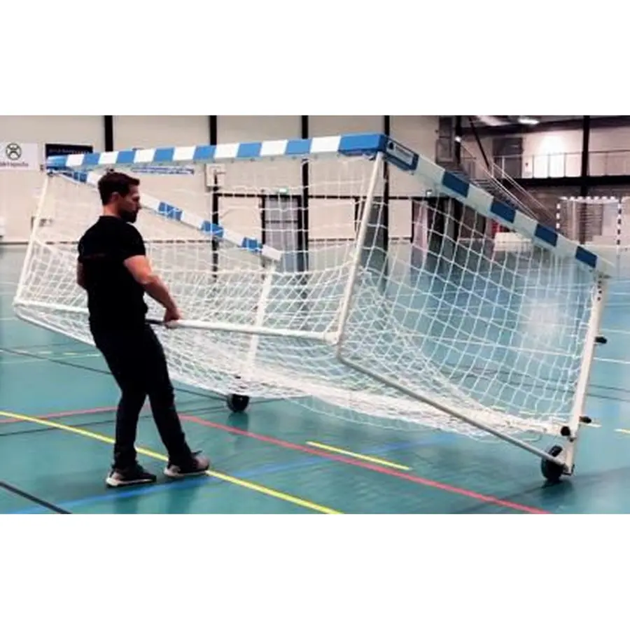 Håndballmål 3x2m veltsikkert m/hjul 1 stk | m/ nett & fangnett 