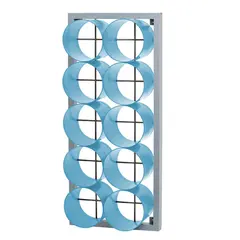 Håndklehylle 10 rom | Blå Oppbevaringshylle for garderobe