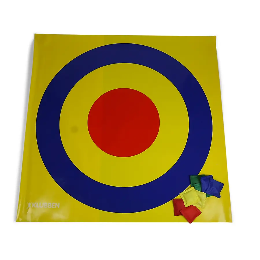 Matte med blink og shuffle| 100 x 100 cm Inkludert 8 erteposer 