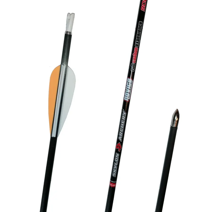 Pil Skylon Novice m/vanes i karbon Karbonpil til bueskyting 