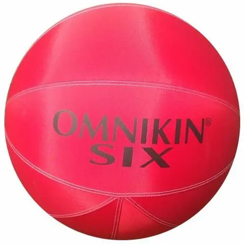 Omnikin&#174; SIX Ball 46 cm | R&#248;d R&#248;d ball med orginal bl&#230;re