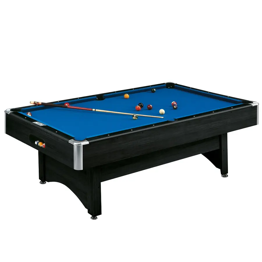 Biljardbord Galant Black Edition 8 fot Blå biljardduk | Spillefelt 224x112 cm 