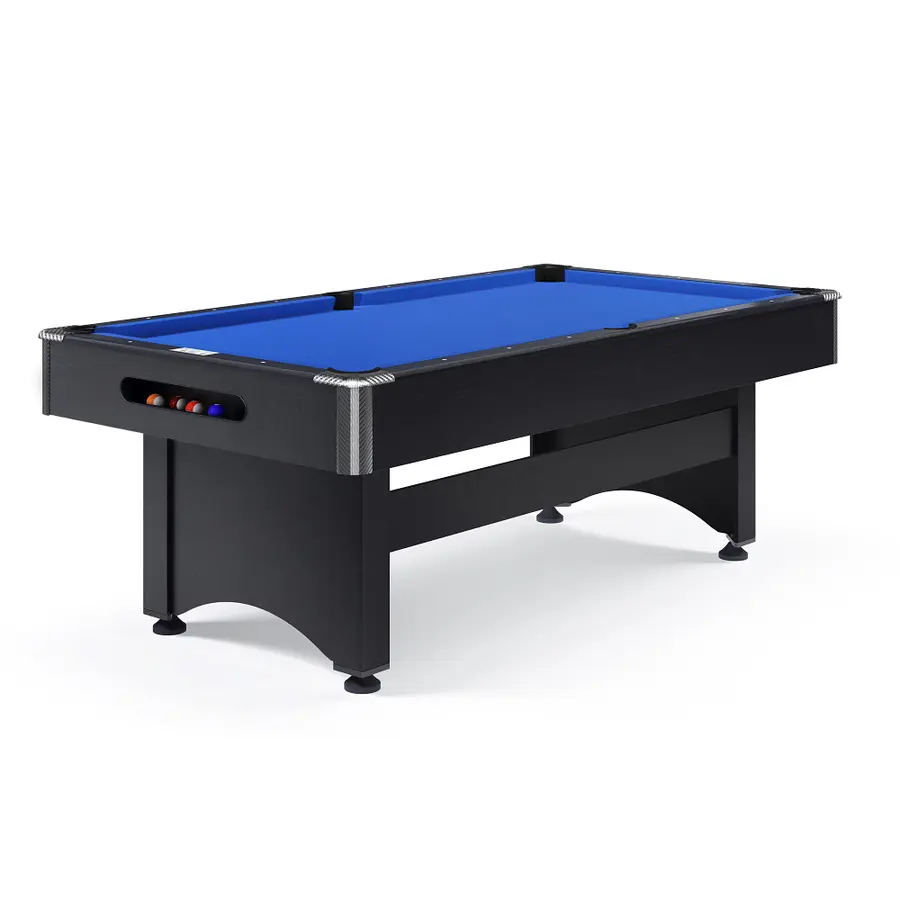 Biljardbord Galant Black Edition 8 fot Blå biljardduk | Spillefelt 224x112 cm 