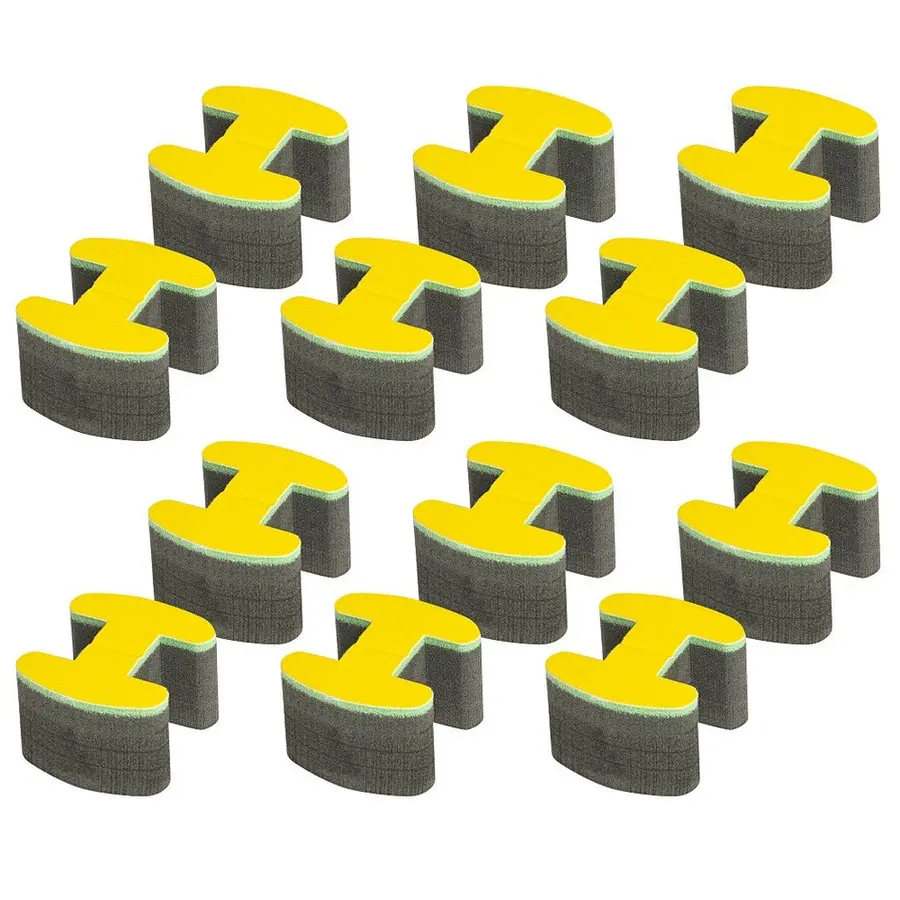 Tilbehør til konkurransematte - 12 stk 12 gul koblinger ProGame Trocellen® TIS 