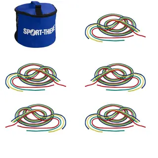 Hoppetau 3 m i bag (20) 5 blå | 5 gule | 5 grønne | 5 rød