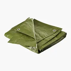 Presenning Grønn 1,60 x 1,85 m Med aluminiumsmaljer