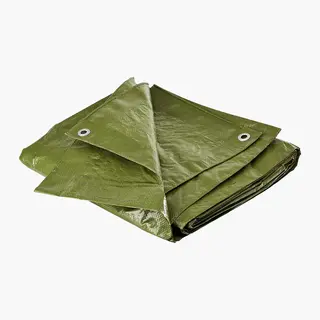 Presenning Grønn 1,60 x 1,85 m Med aluminiumsmaljer