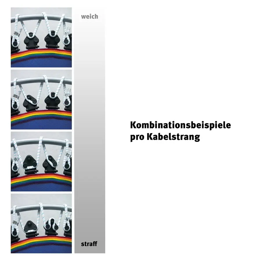 Treningstrampoline Vario 100cm Sammenleggebare føtter 