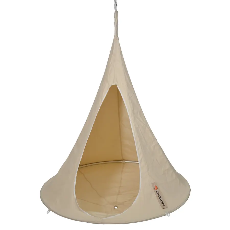 Hengehuske Cocoon - Hvit - 120cm Genial hengekøye og gyngestol for alle 