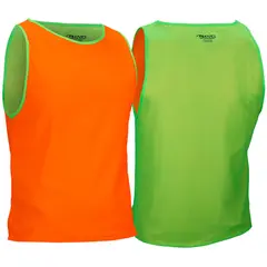 Overtrekksvest vendbar junior Oransje | Grønn |  Markeringsvest