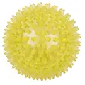 Piggball med harde pigger 8 cm 1 stk gul massasjeball