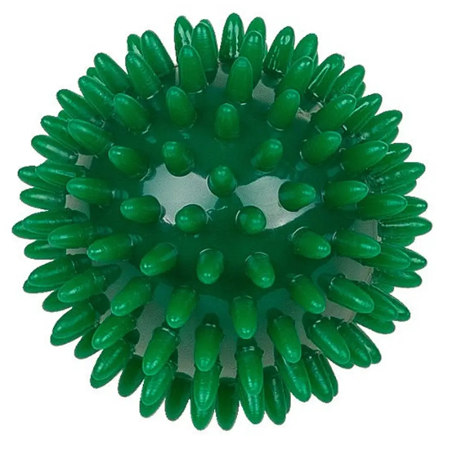 Piggball med myke pigger 7 cm 1 stk grønn massasjeball 