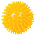 Piggball med myke pigger 8 cm 1 stk gul massasjeball