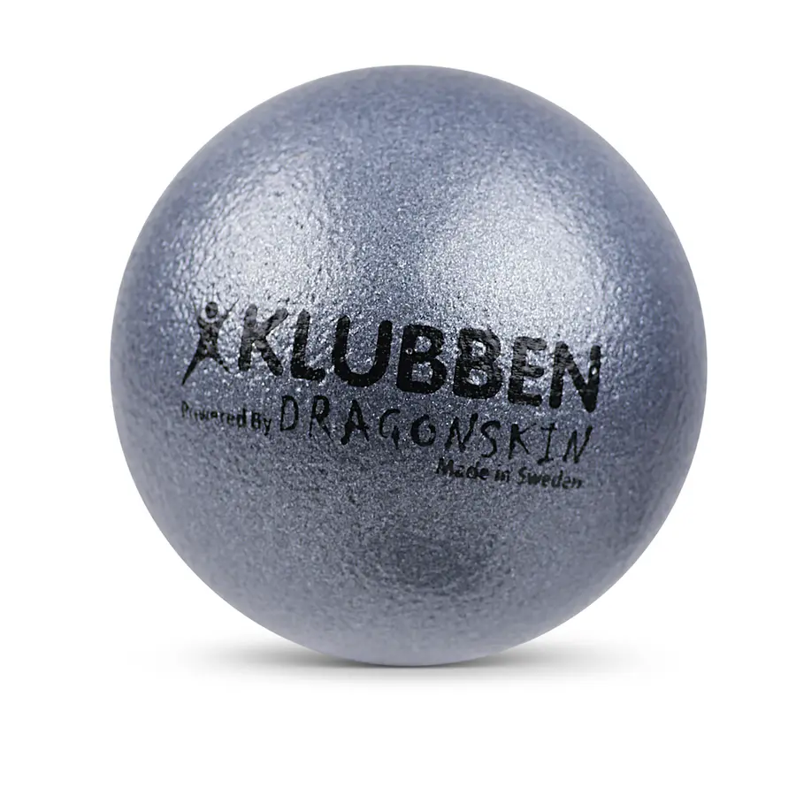 Dragonskin Grip softball 16 cm | Sølv Skumball til lek, stikkball & kanonball 