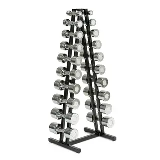 Manualsett Chrome 1-10 kg Stativ og 10 par manualer