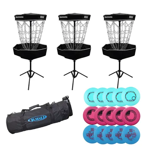 Discgolf pakke Skolesett 30 golfdiscer | 3 kurver | 1 bag
