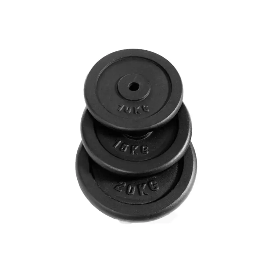 Vektskive jern 0,5 kg Hull: 25 mm 