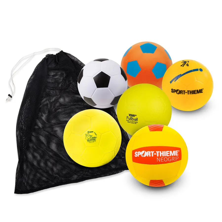 Softballer til fotball (6) 6 skumballer til lek inne og ute 