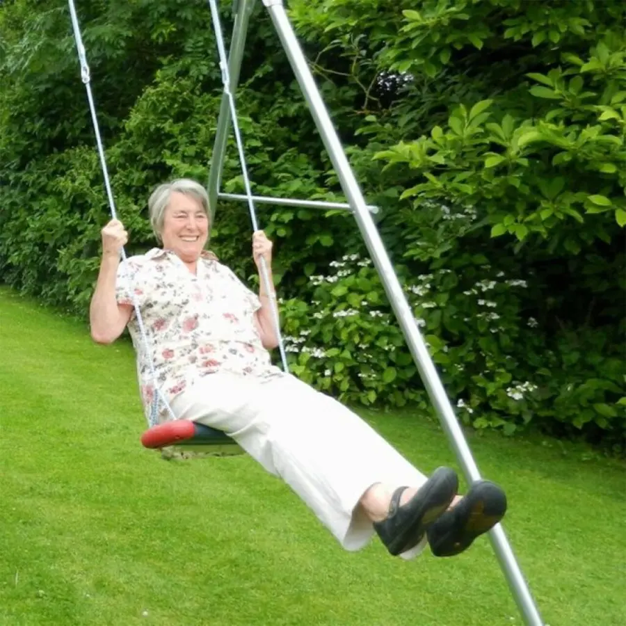 Hipster Swing huskesete | Ekstra bredt 40 cm sitteflate | Max 100 kg | Rød 