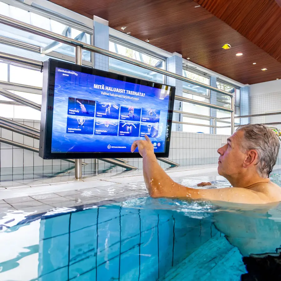 Waterbic 32" berøringsskjerm Vanntreningsskjerm Komplett m leieavtale 